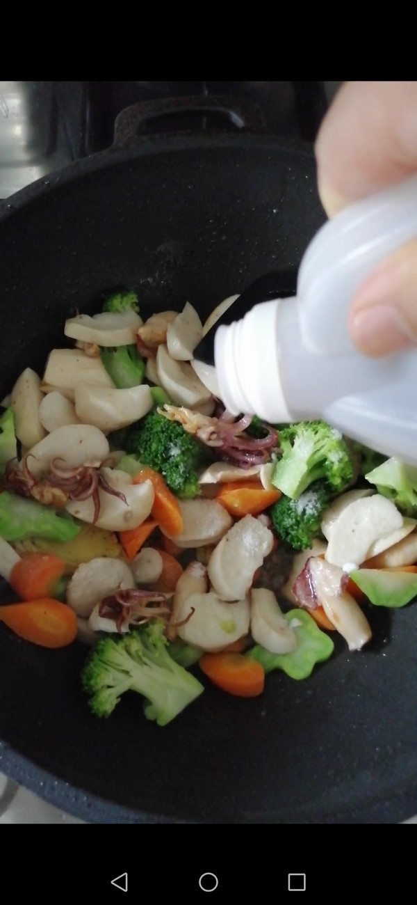 Squid Stir-fried Vegetables recipe