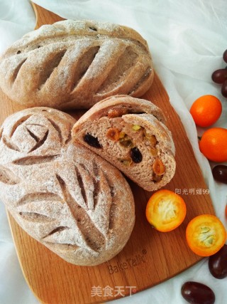 Brown Wheat Kumquat Ou Bun recipe