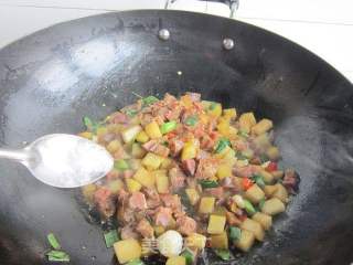 Diced Chinese Sausage and Sour Radish recipe