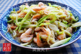 Stir-fried Shrimps with Zucchini recipe