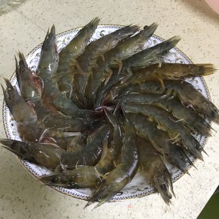 Steamed Shrimp with Delicious Garlic Vermicelli recipe