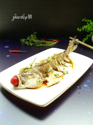 Steamed Three-color Fish recipe