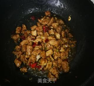 Sauteed Cucumber Diced Pork recipe