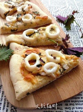 Squid Perilla Pizza recipe