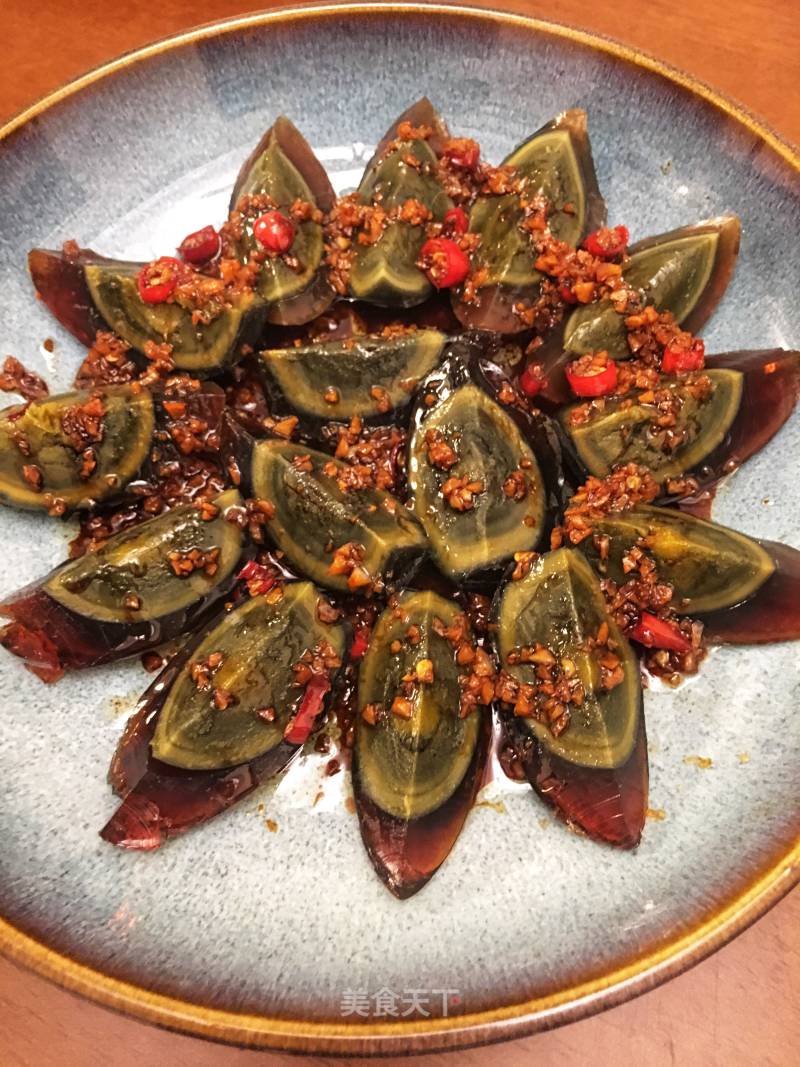 Preserved Egg with Cold Dressing recipe