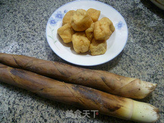 Braised Bamboo Shoots with Tofu in Oil recipe