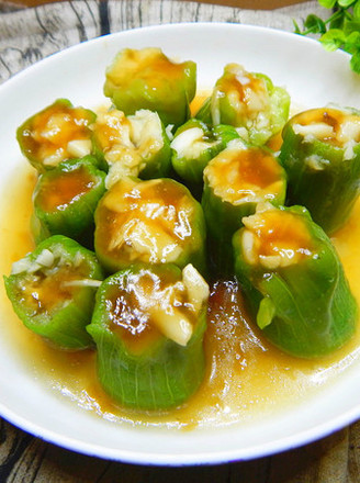 Steamed Loofah with Garlic recipe