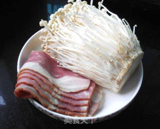 Sizzling Bacon and Enoki Mushroom Roll recipe