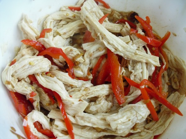 Red Pepper Mixed with Yuba recipe