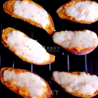 Baked Sweet Potato with Cheese recipe