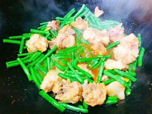 Braised Pork Ribs with Long Beans recipe