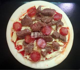 Beef Sausage Pizza recipe