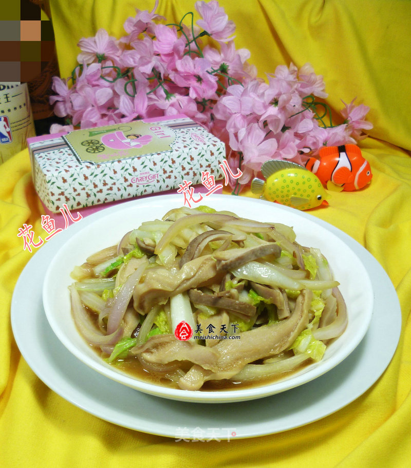 Stir-fried Cabbage with Onion Pork Belly recipe