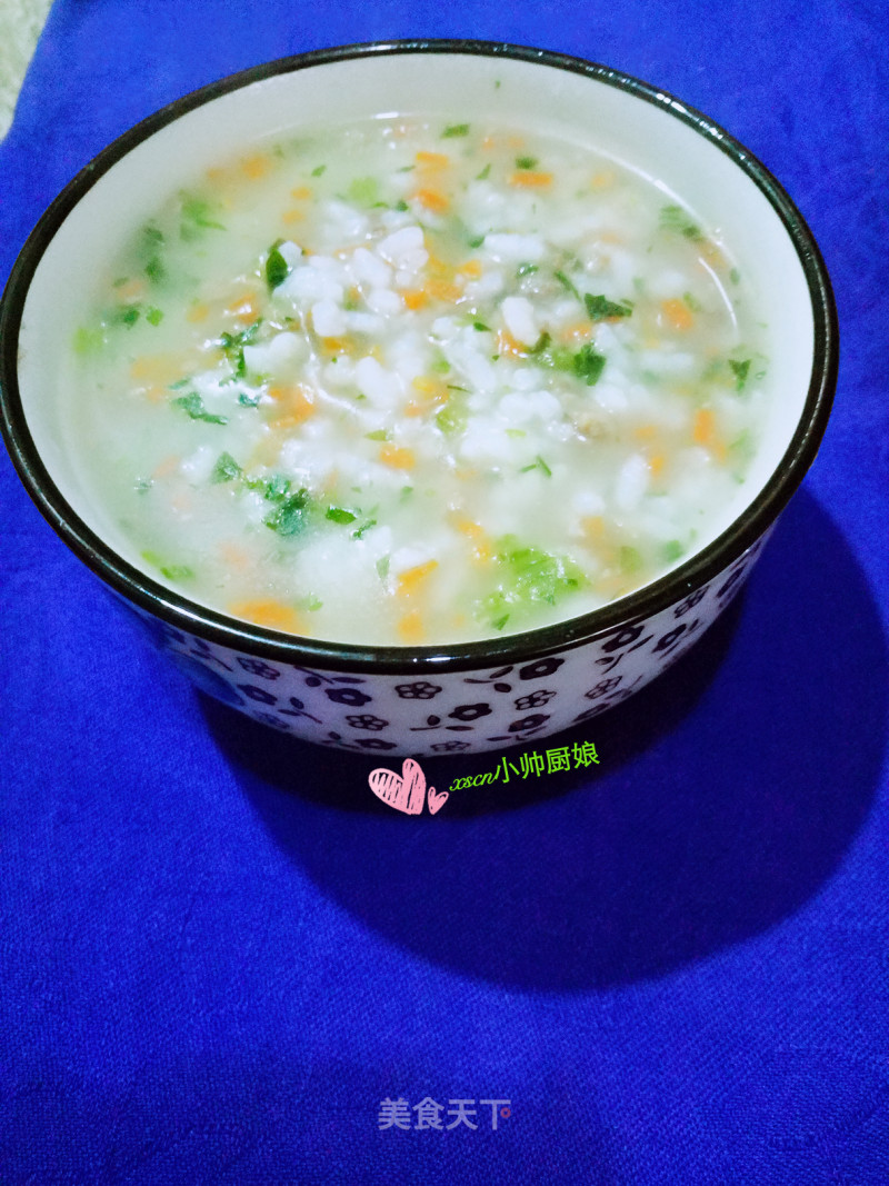 Spinach Carrot Beef Rice Porridge