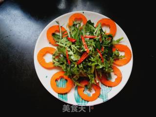 Millet Pepper Mixed with Dandelion recipe