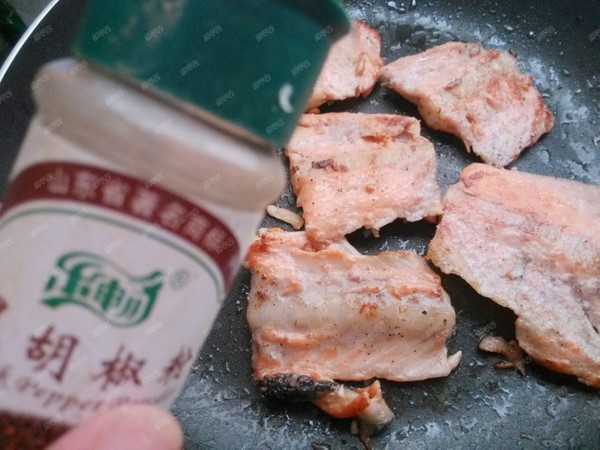 Pan-fried Salmon Steak recipe