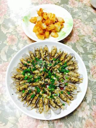 Scallion Razor Clams recipe