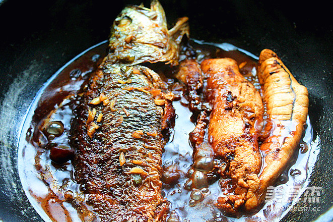 Braised Large Yellow Croaker in Soy Sauce recipe