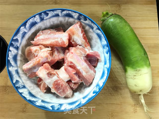 Radish Pork Ribs Soup recipe