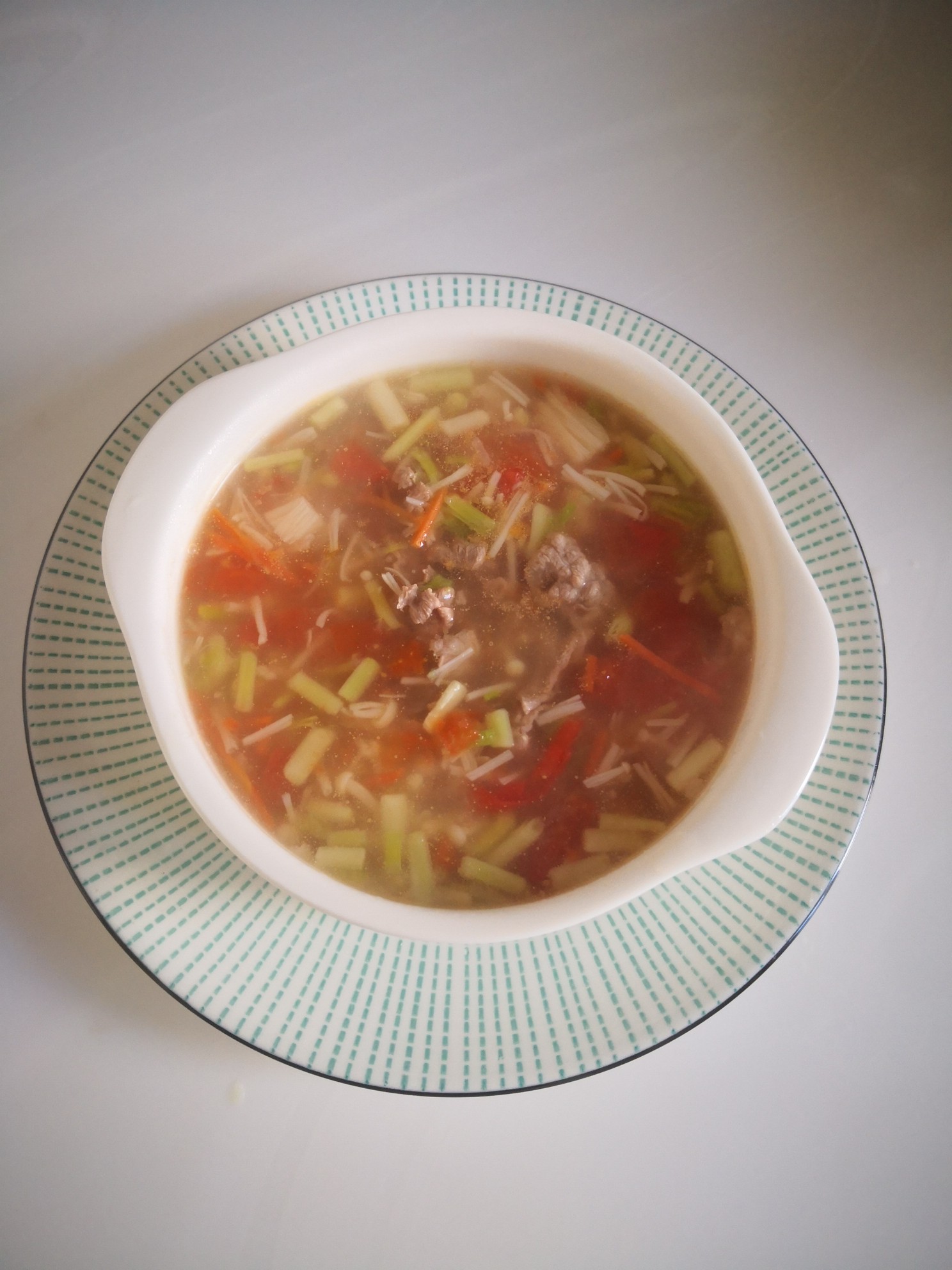 Beef Carrot Tomato Soup recipe