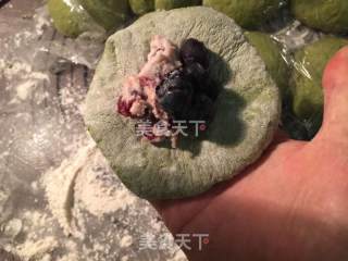 Blueberry Cheese Matcha Whole Wheat Bag recipe