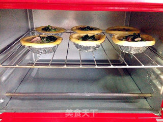 Spinach Salted Egg Tart recipe