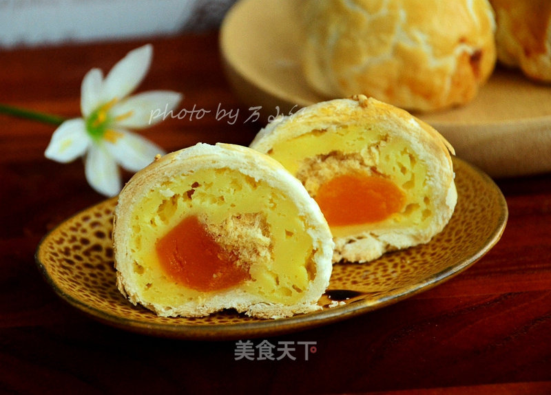 #新良首第届消防大赛# Custard Pork Floss Egg Yolk Crisp recipe