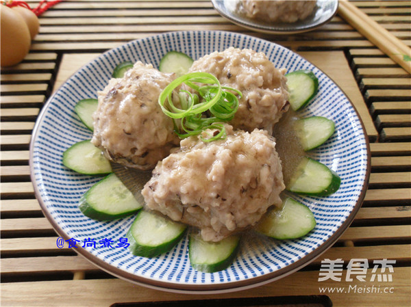 Homemade Handmade Mushroom Pork Balls recipe