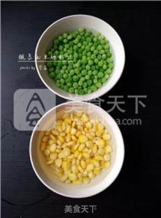 [jin Yu Man Tang] Fried Shrimp with Pea and Corn recipe