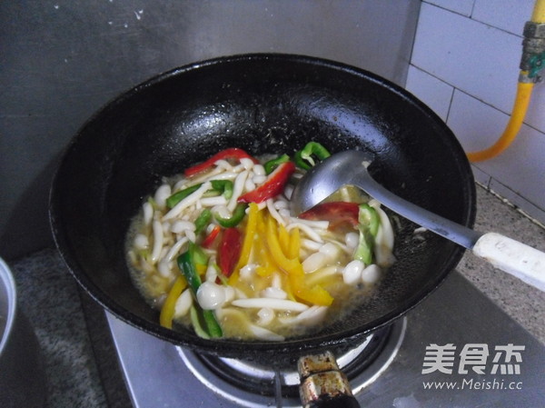 Shrimp and White Mushroom recipe