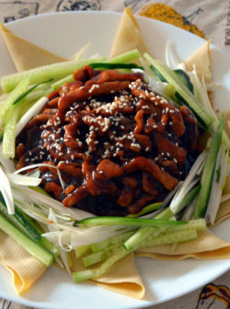 Little Chef-authentic Beijing Style Pork Shredded with Beijing Sauce recipe