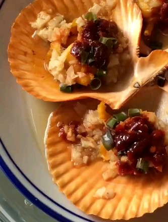 Steamed Scallops with Bean Paste