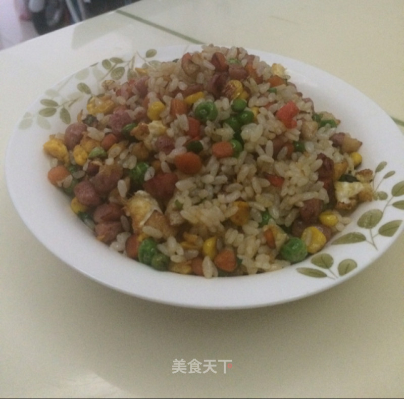 Rainbow Fried Rice recipe