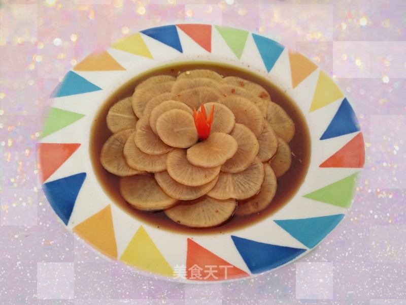 Sweet and Sour Radish Flower recipe
