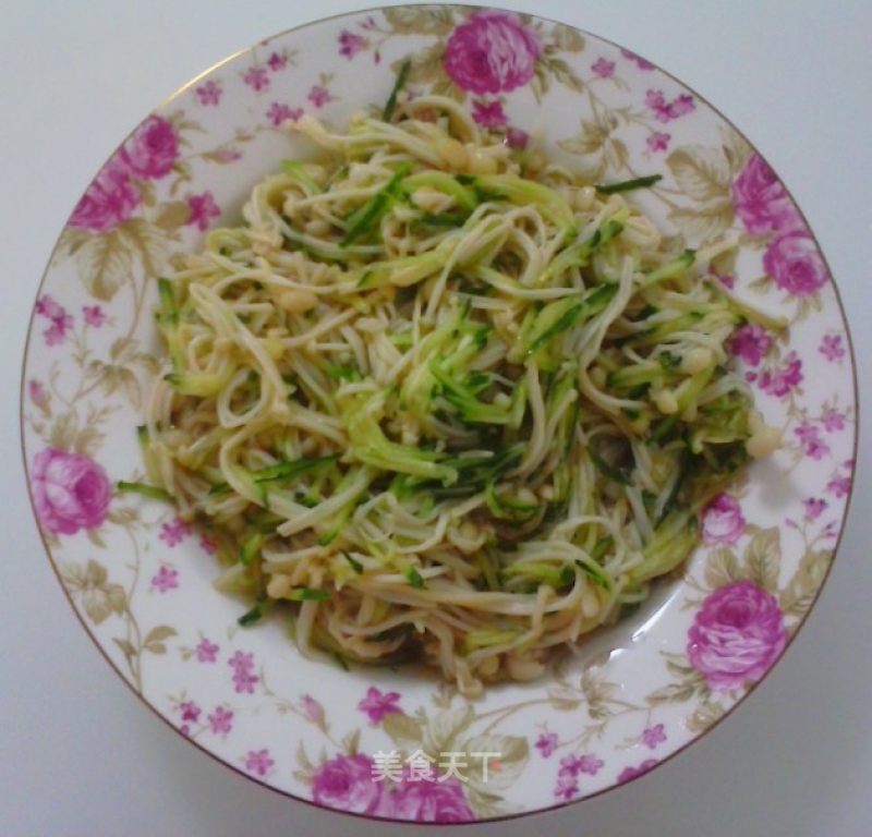 Refreshing Cucumber Enoki Mushroom recipe