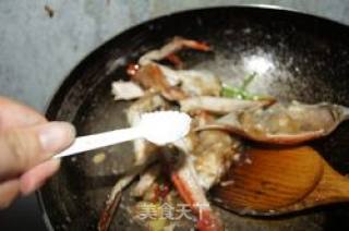Fried Crab with Ginger and Spring Onion recipe