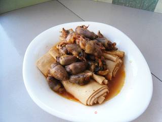 Chicken Heart Braised Dry Tofu recipe