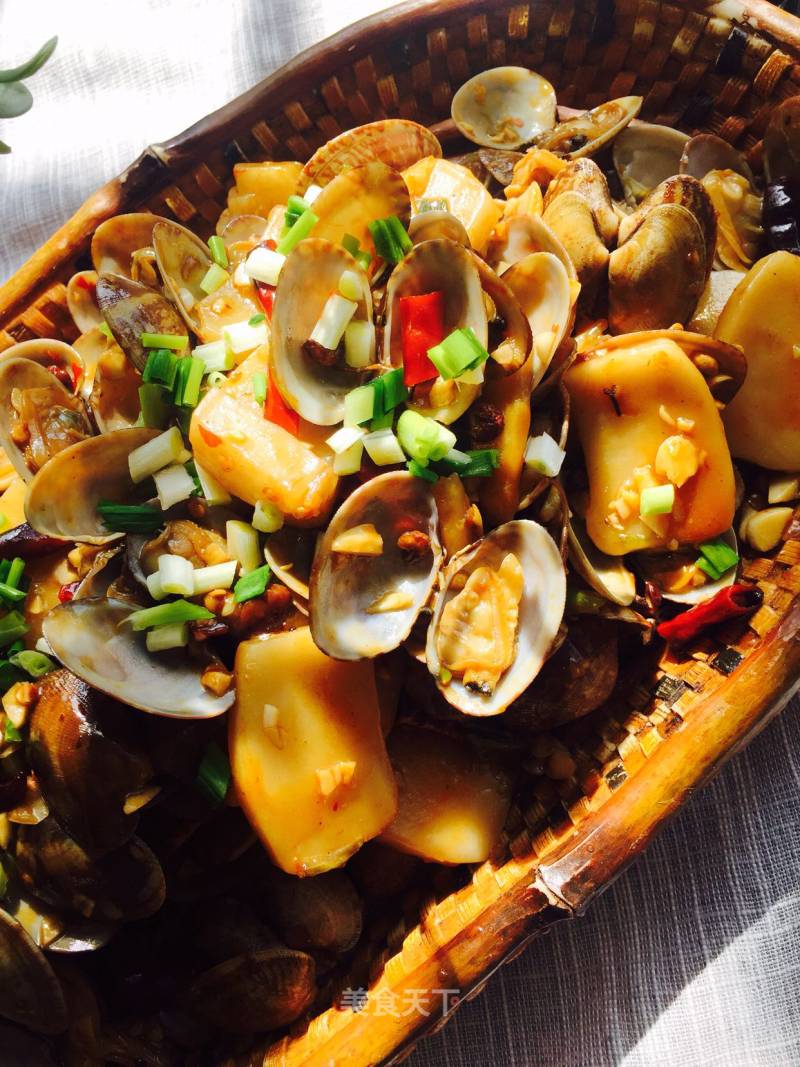 Flower Clam Rice Cake recipe