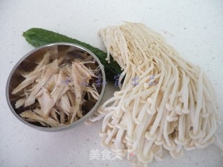 Shredded Chicken Enoki Mushroom recipe