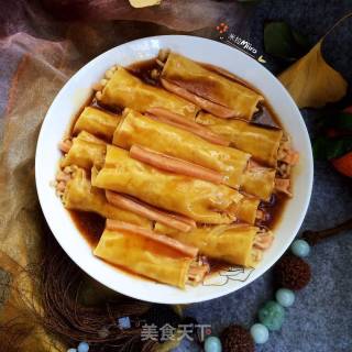 Bean Curd Rolls with Sauce recipe