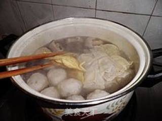 Nian Cai No. 9 Light Three Dozen Soup-----egg Dumpling Fish Ball and Bai Ye Bao Soup recipe