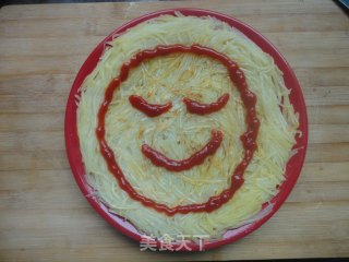 Can Cook and Make Staple Food-smiley Face Potato Pie recipe