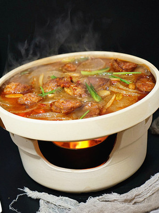 Sausage and Radish in Clay Pot recipe