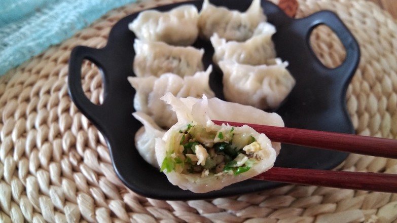 Green Vegetable Mushroom Dumplings recipe