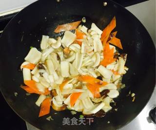 Vegetarian Fried Matsutake Mushroom recipe