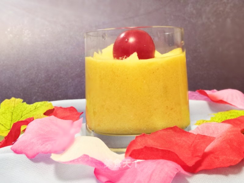 Mango Puree Mixed with Apple Cherry Tomatoes recipe