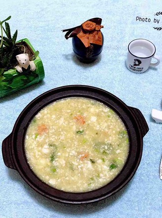 Shrimp, Egg Yolk, Bean Soup recipe