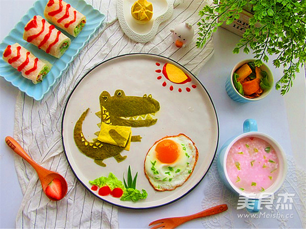 Spring Cakes Cleverly Make Crocodile Fun Meal recipe