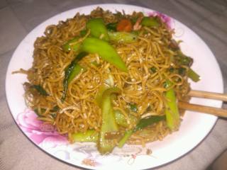 Stir-fried Thin Noodles recipe