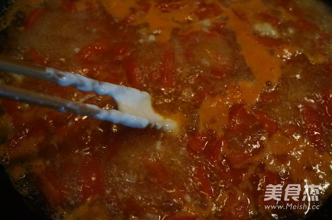 Tomato and Egg Pimple Soup recipe